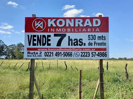 CAMPO DE 7 HAS. FRENTE A RUTA 2  